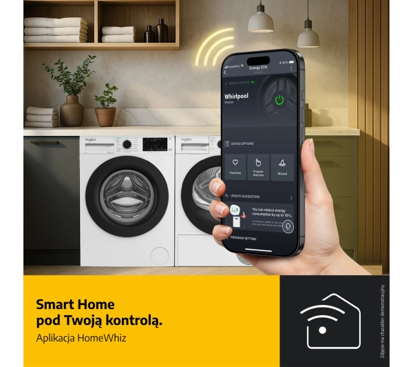 Whirlpool WAM 87WB PL AI AdaptiveWash Funkcje AI 8kg 1400obr/min Zdalne sterowanie - Kup na Raty - RRSO 0%