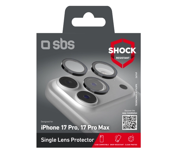 SBS Single Lens Protector do iPhone 17 Pro / 17 Pro Max - ⚡ BESTSELLERY ⚡