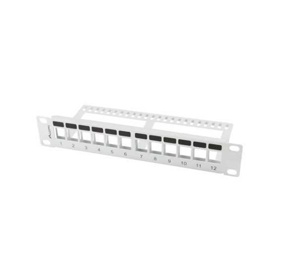 Lanberg PPKS-9112-S PUSTY 12 PORT 1U 10" Szary