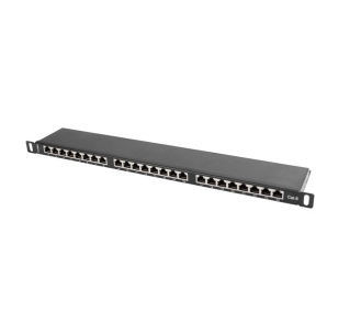 Lanberg PPS6-0024-B 24 PORT 0.5U 19" KAT.6 FTP Czarny