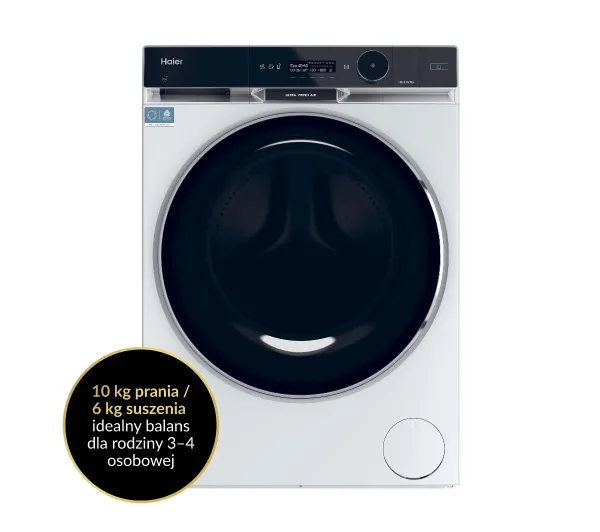 Haier X11 HWD100BD14397PUS 10kg/6kg Funkcje AI Zdalne sterowanie - TRZECI -55%, ALBO 5-TY ZA 1ZŁ - Kup na Raty - RRSO 0%