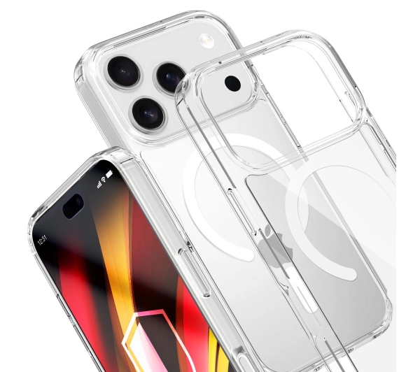 3mk Hardy LiqForce MagCase do iPhone 17 Pro Przezroczysty