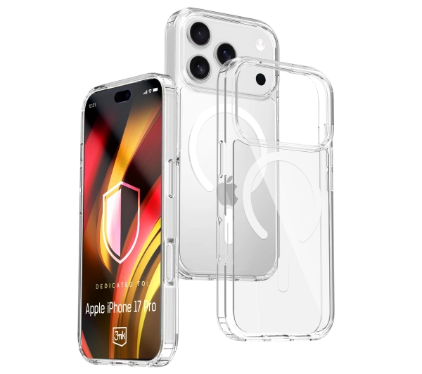 3mk Hardy LiqForce MagCase do iPhone 17 Pro Przezroczysty