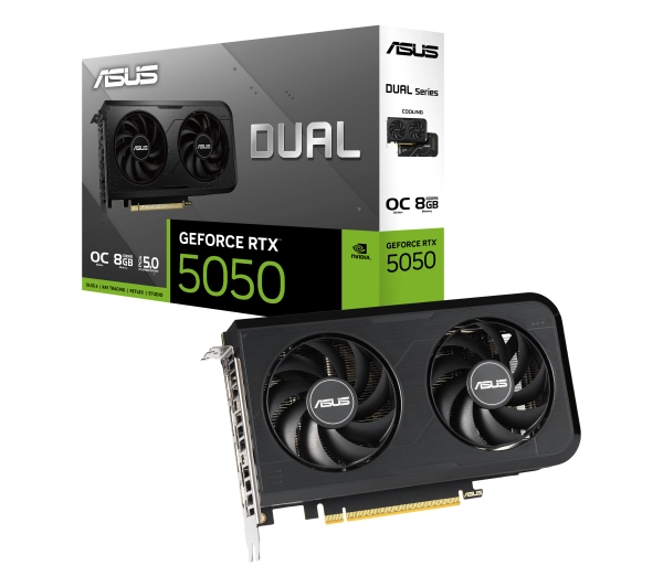 ASUS Dual GeForce RTX 5050 OC Edition 8GB GDDR6 128bit DLSS 4