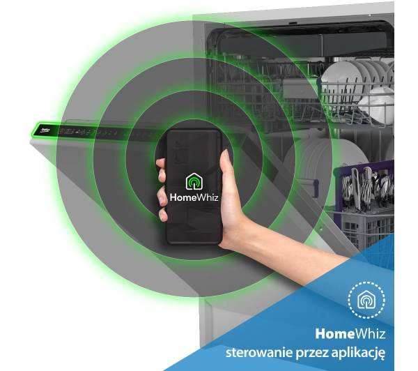 Beko bPro500 BDIN37540WP PowerIntense SaveWater 59,8cm Funkcje AI Automatyczne otwieranie drzwi Szuflada na sztućce - Kup na Raty - RRSO 0%