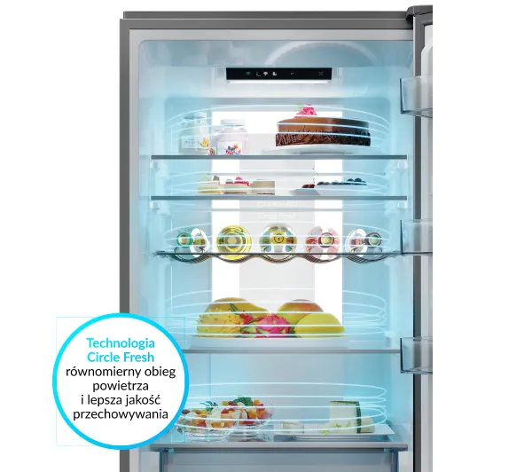 Candy ECN2CQTEX206 Fresco No Frost 205cm Inox - Kup na Raty - RRSO 0%