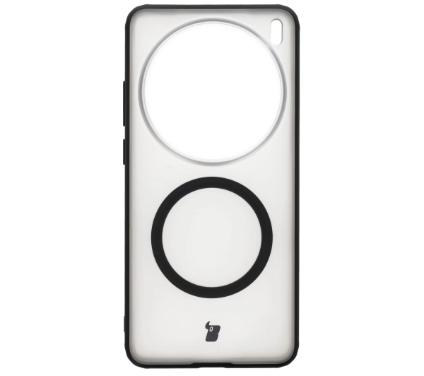 Bizon MatteO z MagSafe do Vivo X200 Pro Półprzezroczyste z czarną ramką