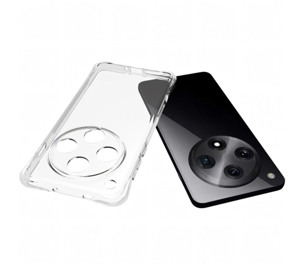 Bizon elastyczne etui Salpa + 2x folia na ekran Clear Pack do Oppo Find X8 Pro