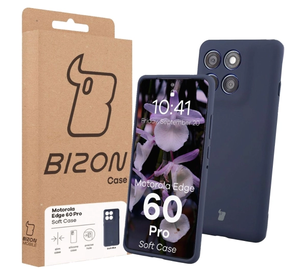 Bizon Soft do Motorola Edge 60 Pro Granatowy