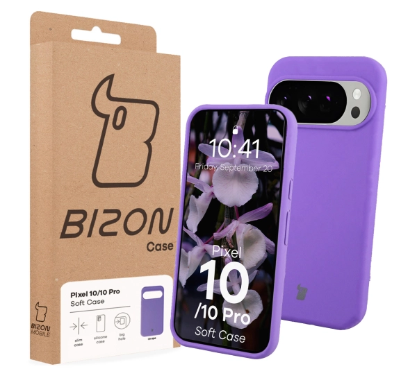 Bizon Soft do Google Pixel 10 / Google Pixel 10 Pro Fioletowy