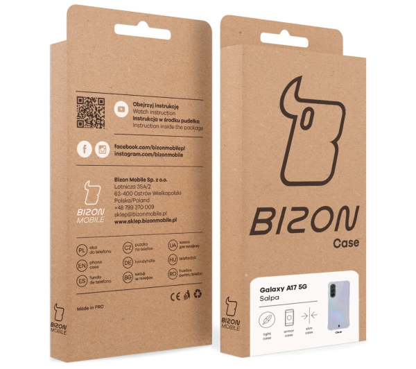 Bizon Salpa do Samsung Galaxy A17 5G Przezroczysty