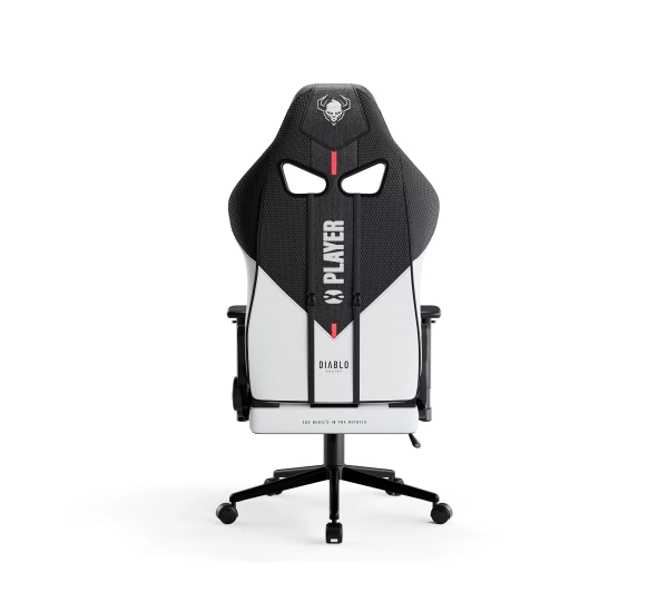 Diablo Chairs X-Player 2.0 Small do 90kg Skóra ECO Tkanina Biało-czarny - Kup na Raty - RRSO 0%