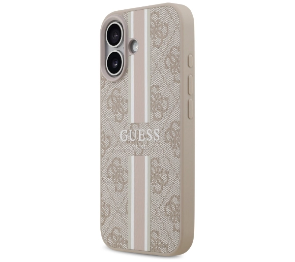 Guess 4G Printed Stripes MagSafe do iPhone 17 Różowy