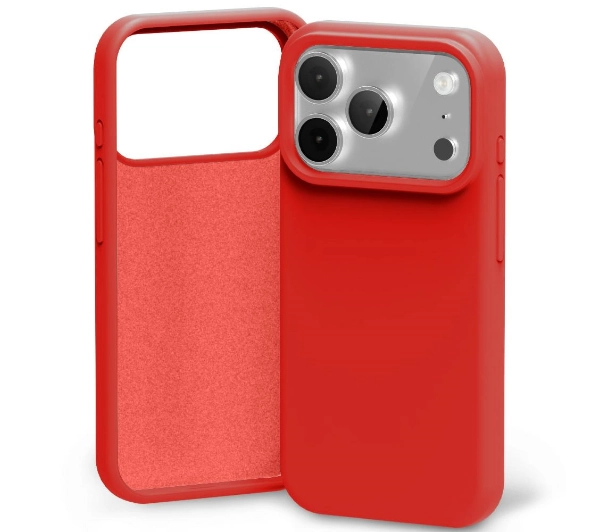 Etui MERCURY Silicone do Apple iPhone 17 Pro Czerwony