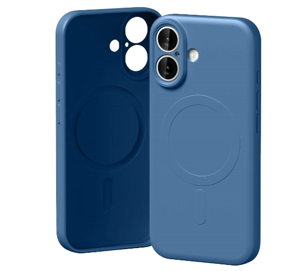 Etui MERCURY Semi-Silicone MagSafe do Apple iPhone 17 Niebieski