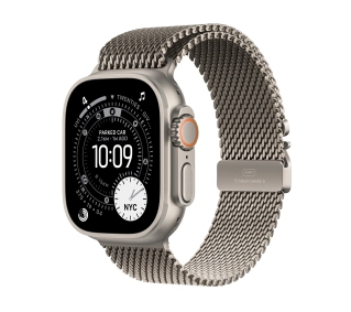 Apple Watch Ultra 3 GPS + Cellular koperta z natural tytanu Szary 49mm Bransoleta mediolańska z natural tytanu Rozmiar L - Kup na Raty - RRSO 0%