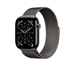 Apple Watch Series 11 GPS + Cellular 42mm Tytan Łupek Bransoleta mediolańska Łupek - Kup na Raty - RRSO 0%