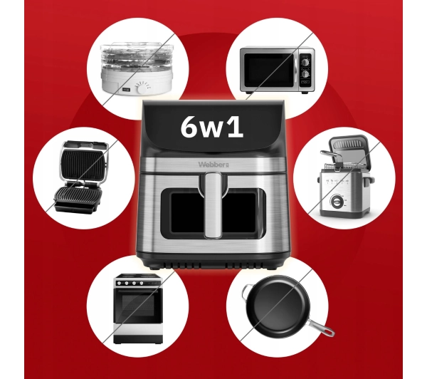 Webber AF801 2200W 8,8l - Kup na Raty - RRSO 0%