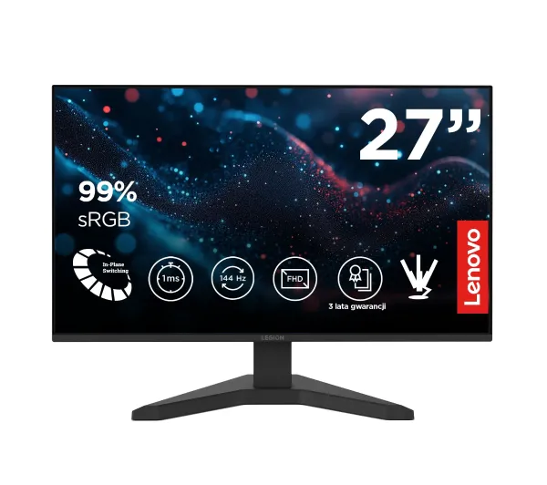 Lenovo Legion R27s (68CCGAC1EU) 27" Full HD IPS 144Hz 1ms MPRT Gamingowy