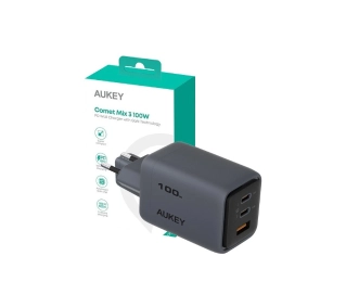 Aukey PA-C5 2xUSB-C 1xUSB 100W Szary