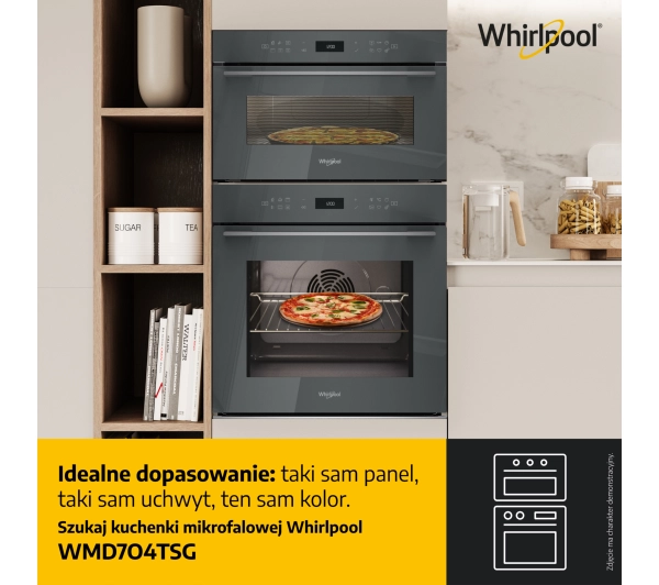 Whirlpool W7 Collection WOI78PT1SSGA Funkcje AI Pizza 310C Termoobieg AirFry Grafitowy - Kup na Raty - RRSO 0%