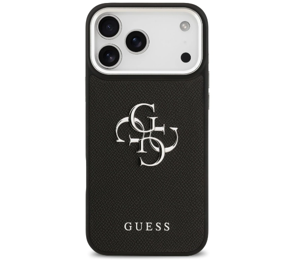 Guess Grained Big 4G Classic Logo do iPhone 17 Pro Max czarny