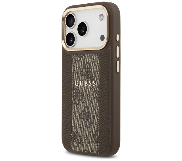 Guess 4G Stripe MagSafe do iPhone 17 Pro brązowy