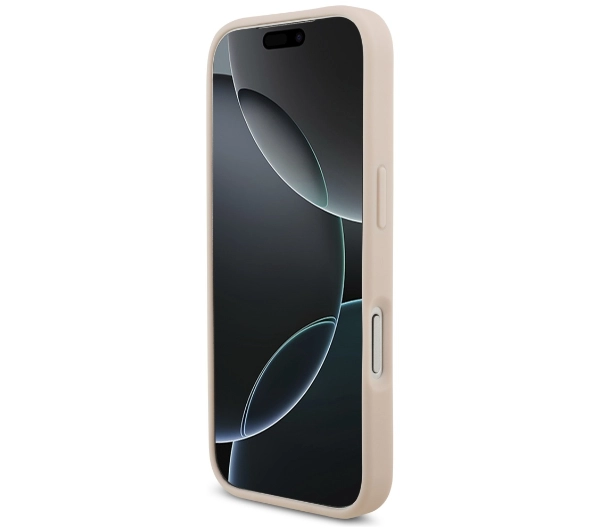 Guess Grained Big 4G & Classic Logo do iPhone 17 Pro różowy