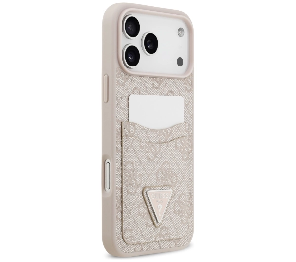 Guess 4G Double Card Triangle do iPhone 17 Pro Max różowy