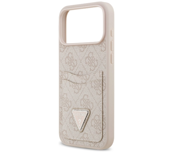 Guess 4G Double Card Triangle do iPhone 17 Pro Max różowy