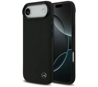 Mercedes-Benz Leather Large Laurel Leave MagSafe do iPhone Air czarny