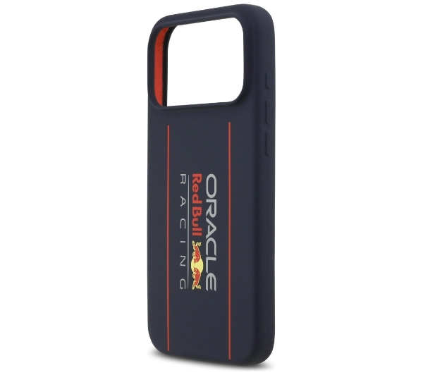 Red Bull Racing Silicone Oversize Vertical Logo MagSafe do iPhone 17 Pro Max Granatowy