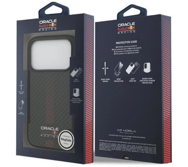 Red Bull Racing Kevlar Powerbar MagSafe do iPhone 17 Pro czarny