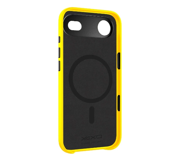 Yaxo Leather Gear Slim Case MagSafe do iPhone Air Żółty