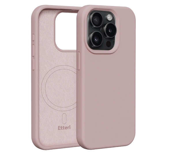 Etteri Silicone Case do iPhone 15 Pro Różowy