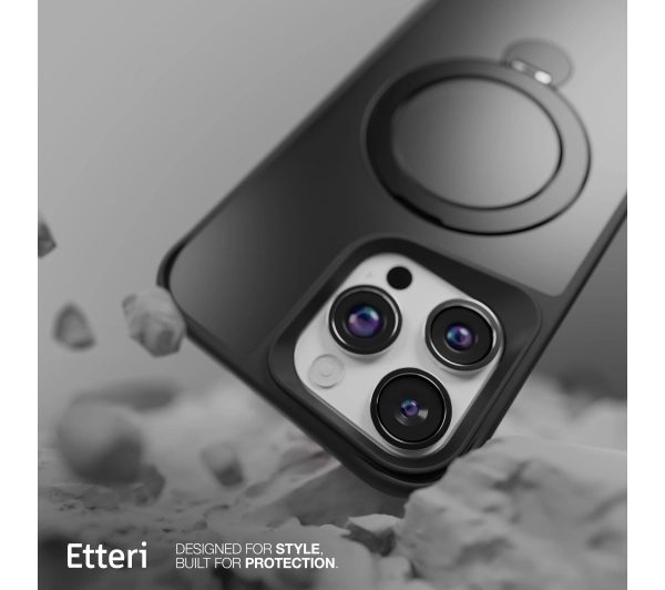 Etteri Matt Mag Ring do iPhone 16 Pro  Czarny