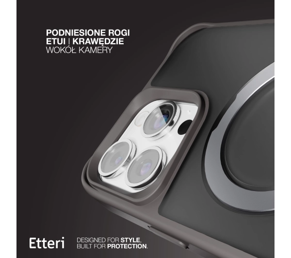 Etteri Matt Mag Ring do iPhone 17 Szary