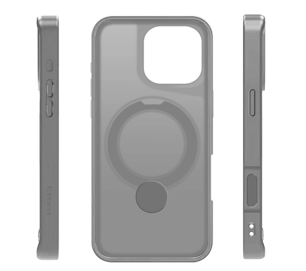 Etteri Matt Mag Ring do iPhone 17 Szary