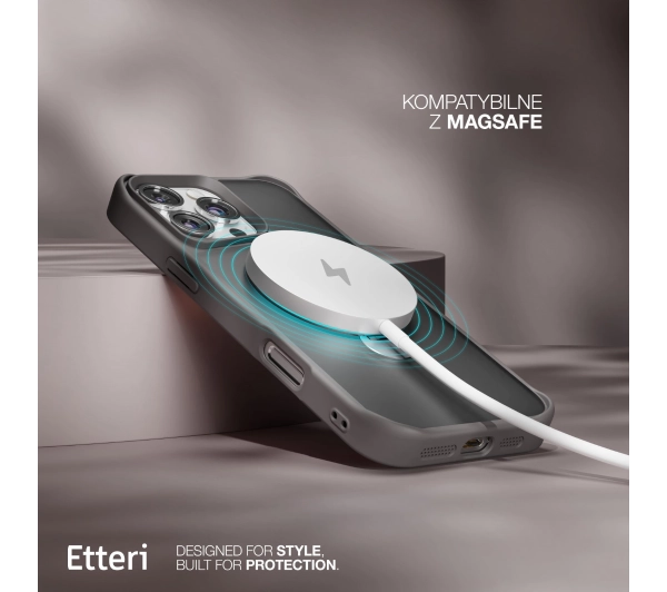 Etteri Matt Mag Ring do iPhone 17 Szary