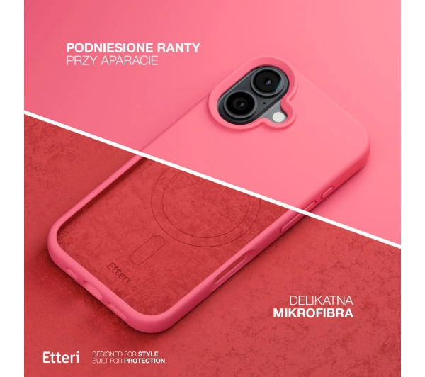 Etteri Silicone Case do iPhone 17 Malinowy