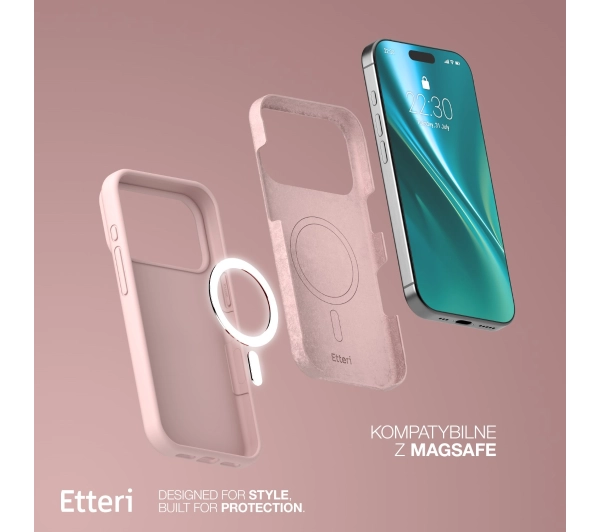 Etteri Silicone Case do iPhone 17 Pro Max Różowy