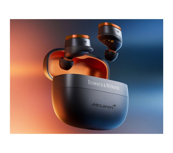 Bowers & Wilkins Pi8 McLaren Edition Dokanałowe Bluetooth 5.4 Szaro-pomarańczowy - Kup na Raty - RRSO 0%