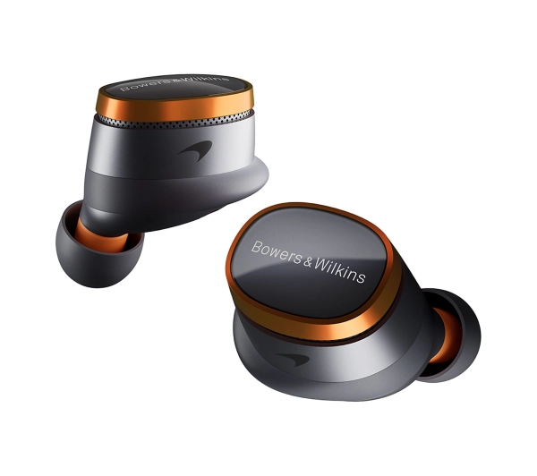Bowers & Wilkins Pi8 McLaren Edition Dokanałowe Bluetooth 5.4 Szaro-pomarańczowy