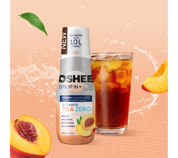 OSHEE Drop In Ice Tea Zero Witaminy Brzoskwinia