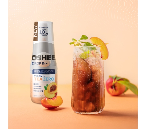 OSHEE Drop In Ice Tea Zero Witaminy Brzoskwinia