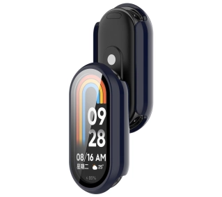 Bizon ze szkłem do Xiaomi Smart Band 10 niebieski