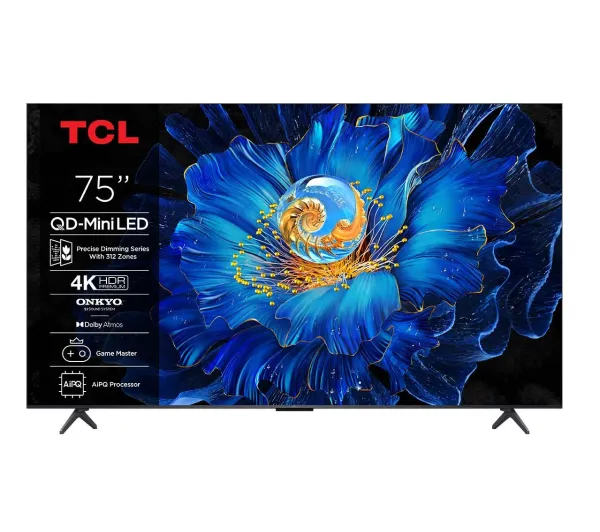 TCL 75C6KS 75" QD-Mini LED 4K 60Hz Google TV Dolby Vision Dolby Atmos HDMI 2.1 DVB-T2