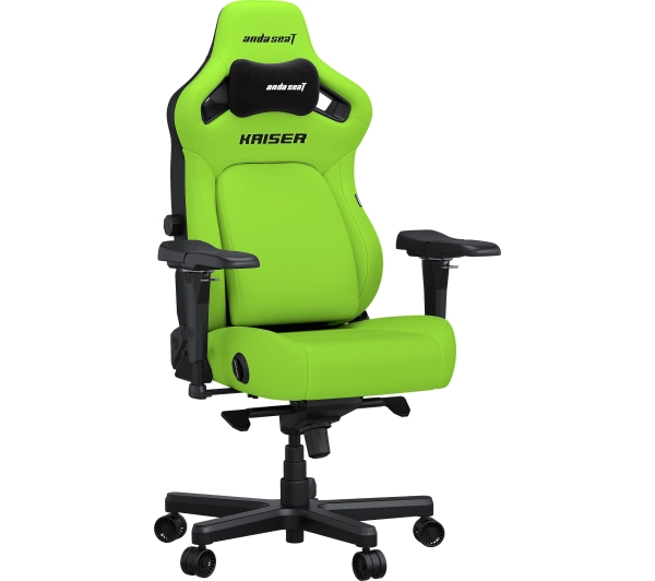 Anda Seat Kaiser 4 XL Gamingowy do 200kg Skóra Eco Limonka - Kup na Raty - RRSO 0%