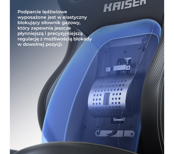 Anda Seat Kaiser 4 V2 XL Gamingowy do 150kg Tkanina Szary - Kup na Raty - RRSO 0%