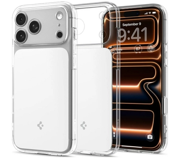 Etui SPIGEN Ultra Hybrid T Mag MagSafe do Apple iPhone 17 Pro Max Przezroczysto-biały